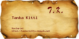 Tanka Kitti névjegykártya